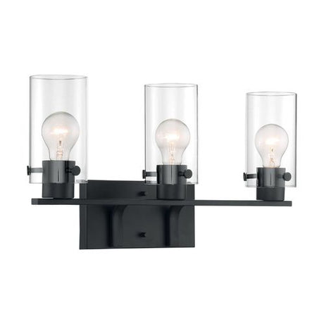 Nuvo Lighting 60-7273 Sommerset 3 Bulb Bathroom Light - Matte Black
