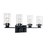 Nuvo Lighting 60-7274 Sommerset 4 or more Bulb Bathroom Light - Matte Black