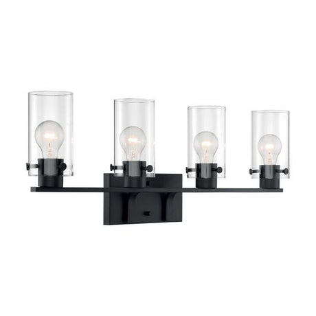 Nuvo Lighting 60-7274 Sommerset 4 or more Bulb Bathroom Light - Matte Black