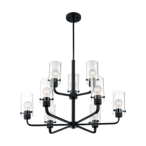 Nuvo Lighting 60-7279 Sommerset Mid Sized Chandelier - Matte Black