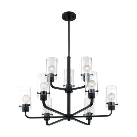 Nuvo Lighting 60-7279 Sommerset Mid Sized Chandelier - Matte Black