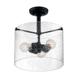 Nuvo Lighting 60-7288 Bransel Semi Flush Mount Ceiling Light - Matte Black