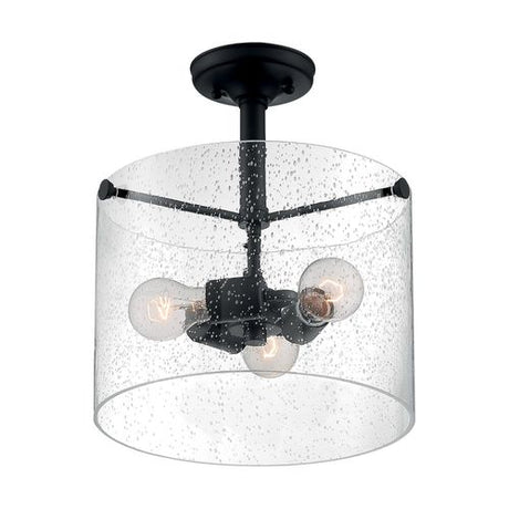 Nuvo Lighting 60-7288 Bransel Semi Flush Mount Ceiling Light - Matte Black