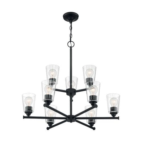 Nuvo Lighting 60-7289 Bransel Mid Sized Chandelier - Matte Black