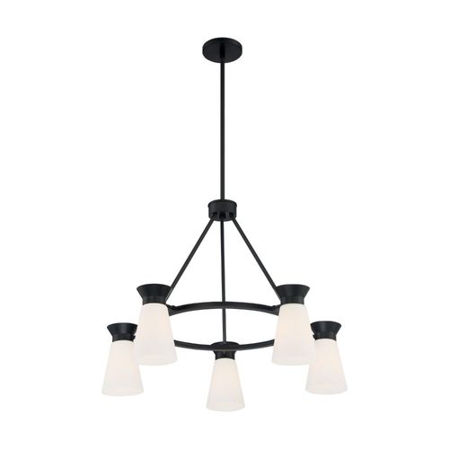 Nuvo Lighting 60-7315 Caleta Mid Sized Chandelier - Black