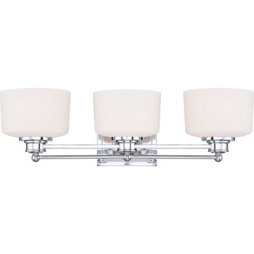 Nuvo Lighting 60-4583 Soho 3 Bulb Bathroom Light - Polished Chrome