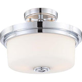 Nuvo Lighting 60-4593 Soho Semi Flush Mount Ceiling Light - Polished Chrome