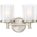 Nuvo Lighting 60-4642 Decker 2 Bulb Bathroom Light - Brushed Nickel