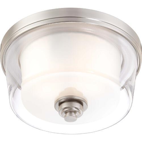 Nuvo Lighting 60-4651 Decker Flush Mount Ceiling Light - Brushed Nickel