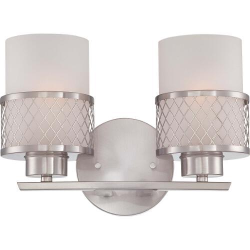 Nuvo Lighting 60-4682 Fusion 2 Bulb Bathroom Light - Brushed Nickel