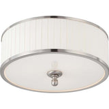 Nuvo Lighting 60-4741 Candice Semi Flush Mount Ceiling Light - Brushed Nickel