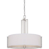 Nuvo Lighting 60-4756 Gemini Drum Pendant - Brushed Nickel
