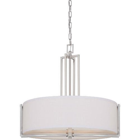 Nuvo Lighting 60-4756 Gemini Drum Pendant - Brushed Nickel