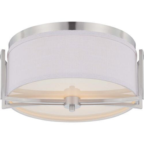 Nuvo Lighting 60-4761 Gemini Flush Mount Ceiling Light - Brushed Nickel