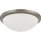 Nuvo Lighting 62-1043 Button Flush Mount Ceiling Light - Brushed Nickel