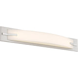 Nuvo Lighting 62-1082 Bow 3 Bulb Bathroom Light - Brushed Nickel