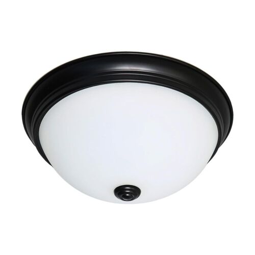 Nuvo Lighting 62-1342 Dome Flush Mount Ceiling Light - Mahogany Bronze