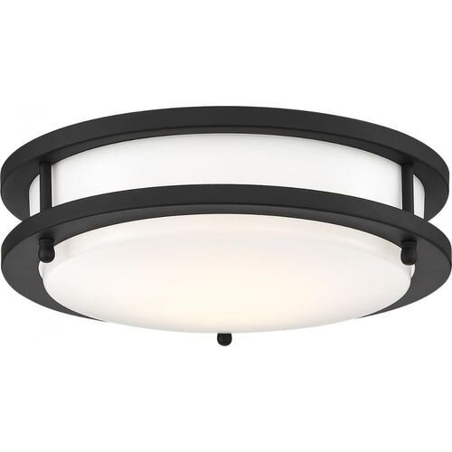 Nuvo Lighting 62-1435 Glamour Flush Mount Ceiling Light - Black