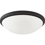 Nuvo Lighting 62-1444 Glamour Flush Mount Ceiling Light - Black