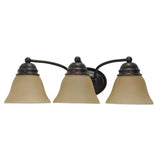 Nuvo Lighting 60-1272 Empire 3 Bulb Bathroom Light - Mahogany Bronze / Champagne