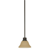 Nuvo Lighting 60-1277 Empire Mini Pendant - Mahogany Bronze / Champagne