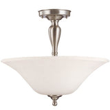 Nuvo Lighting 60-1827 Dupont Semi Flush Mount Ceiling Light - Brushed Nickel