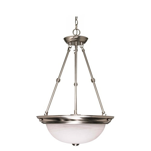 Nuvo Lighting 60-203 Up Light Pendant - Brushed Nickel / Alabaster