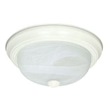 Nuvo Lighting 60-221 Flush Dome Flush Mount Ceiling Light - Textured White / Alabaster