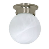 Nuvo Lighting 60-257 Flush Mount Ceiling Light - Brushed Nickel / Alabaster
