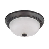 Nuvo Lighting 60-3145 Flush Dome Flush Mount Ceiling Light - Mahogany Bronze / Frosted