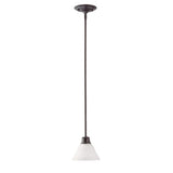Nuvo Lighting 60-3172 Empire Mini Pendant - Mahogany Bronze / Frosted