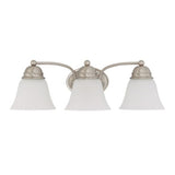 Nuvo Lighting 60-3266 Empire 3 Bulb Bathroom Light - Brushed Nickel / Frosted