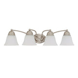 Nuvo Lighting 60-3277 Empire 4 or more Bulb Bathroom Light - Brushed Nickel / Frosted