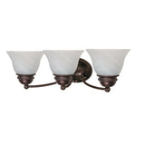 Nuvo Lighting 60-346 Empire 3 Bulb Bathroom Light - Old Bronze / Alabaster