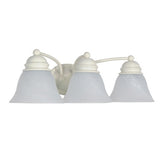 Nuvo Lighting 60-354 Empire 3 Bulb Bathroom Light - Textured White / Alabaster