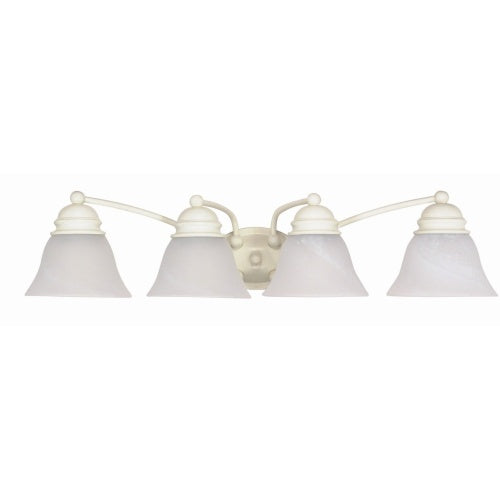 Nuvo Lighting 60-355 Empire 4 or more Bulb Bathroom Light - Textured White / Alabaster