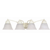 Nuvo Lighting 60-355 Empire 4 or more Bulb Bathroom Light - Textured White / Alabaster