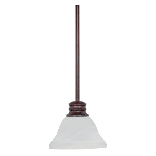 Nuvo Lighting 60-366 Empire Mini Pendant - Old Bronze / Alabaster