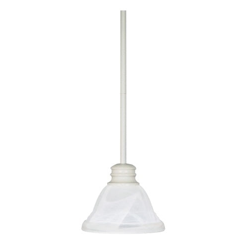Nuvo Lighting 60-368 Empire Mini Pendant - Textured White / Alabaster
