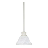 Nuvo Lighting 60-368 Empire Mini Pendant - Textured White / Alabaster
