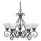 Nuvo Lighting 60-380 Castillo Mid Sized Chandelier - Textured Black