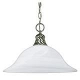 Nuvo Lighting 60-390 Down Light Pendant - Brushed Nickel / Alabaster