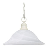 Nuvo Lighting 60-393 Down Light Pendant - Textured White / Alabaster