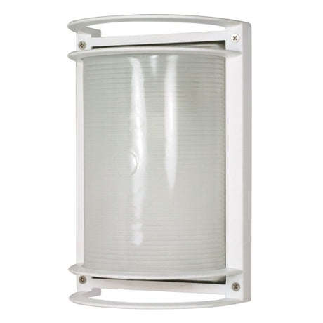 Nuvo Lighting 60-530 Outdoor Entrance Wall Light - Semi Gloss White