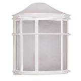 Nuvo Lighting 60-537 Cage Outdoor Entrance Wall Light - White