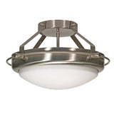 Nuvo Lighting 60-609 Polaris Semi Flush Mount Ceiling Light - Brushed Nickel