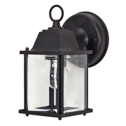 Nuvo Lighting 60-638 Cube Outdoor Entrance Wall Light - Textured Black