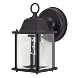 Nuvo Lighting 60-638 Cube Outdoor Entrance Wall Light - Textured Black