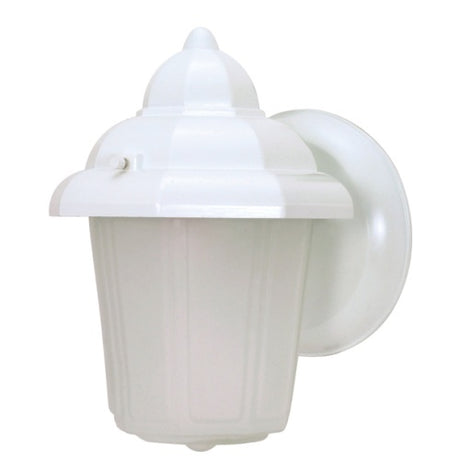 Nuvo Lighting 60-639 Hood Outdoor Entrance Wall Light - White