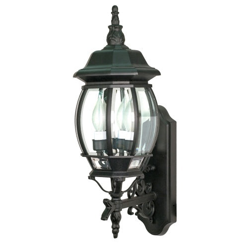 Nuvo Lighting 60-890 Central Park Outdoor Entrance Wall Light - Textured Black